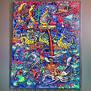 ‼️SOLD‼️ So much detail in this vibrant original!